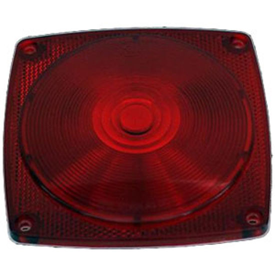 Picture of Diamond Group  Red Screw Mount Trailer Light Lens WP-V-1021L 71-2576                                                         