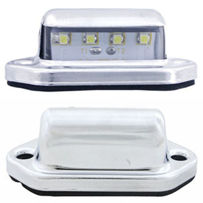 Picture of Diamond Group  Silver Housing Screw Mount LED License Plate Light WP10-0001 71-2591                                          
