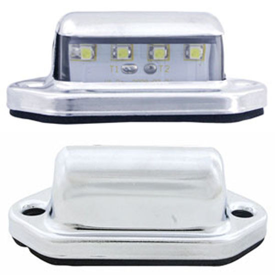 Picture of Diamond Group  Silver Housing Screw Mount LED License Plate Light WP10-0001 71-2591                                          