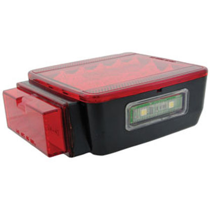 Picture of Diamond Group  Red 4-1/2"x5-3/8" 15 LED Stop/ Turn/ License/ Indicator Light WP15-0077L 71-2610                              