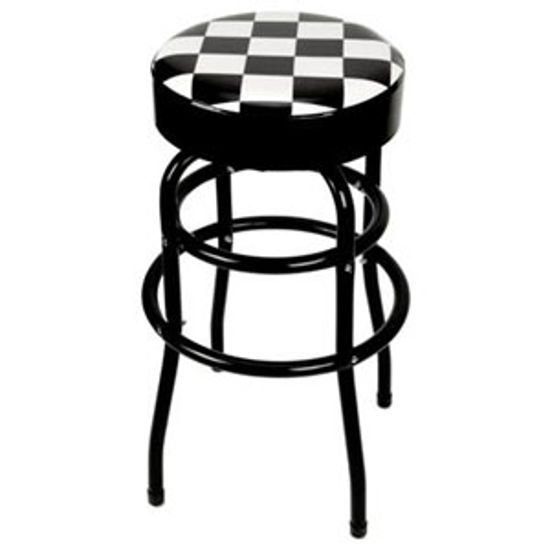 Picture of Performance Tool  Checkered Bar Stool W85023 71-4718                                                                         