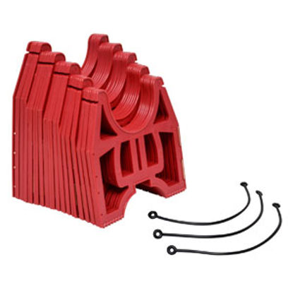 Picture of Valterra Slunky (R) 10' Red Plastic Collapsible Sewer Hose Support w/ Metal Hinges S1000R 71-5776                            