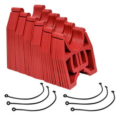 Picture of Valterra Slunky (R) 20' Red Plastic Collapsible Sewer Hose Support w/ Metal Hinges S2000R 71-5781                            