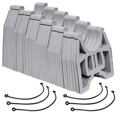Picture of Valterra Slunky (R) 25' Gray Plastic Collapsible Sewer Hose Support w/ Metal Hinges S2500G 71-5782                           
