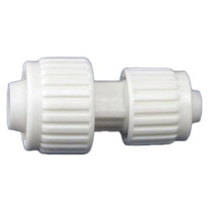 Picture of Flair-It  1/2" x 3/4" PEX White Plastic Fresh Water Straight Fitting 16845 72-0778                                           