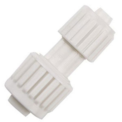 Picture of Flair-It  1/2" x 3/8" PEX White Plastic Fresh Water Straight Fitting 16853 72-0785                                           