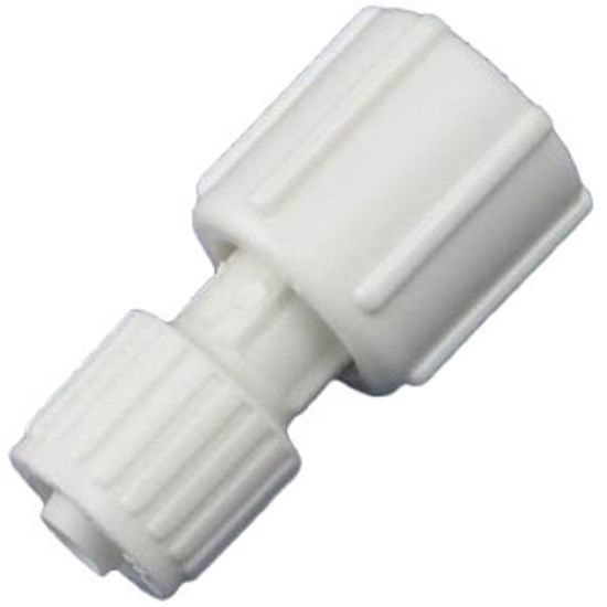 Picture of Flair-It  3/8" PEX x 1/2" FBSP Swivel End Nut White Plastic Fresh Water Straight Fitti 16874 72-0804                         