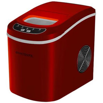 Picture of Contoure  Red Portable 120V/15A 2lb Capacity Compact Ice Machine RV-130R 72-1388                                             