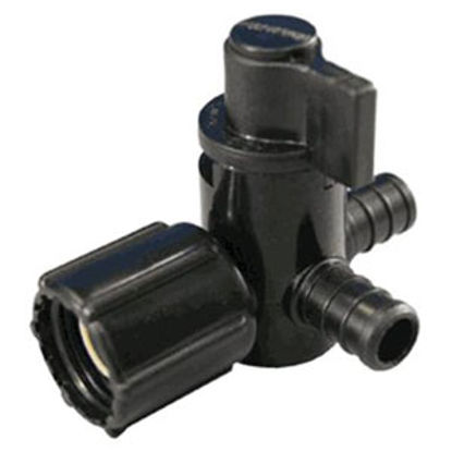 Picture of EcoPoly Fittings  1/2" PEX x 1/2" FPT Swivel End Nut Plastic Shut Off Valve 28913 88-9313                                    
