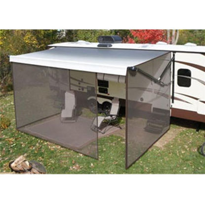Picture of Lippert Solera Neutral Tan Awnings Enclosure For 15' L x 8' Ext Awnings 362218 90-0012                                       