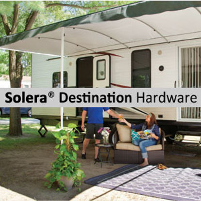 Picture of Lippert Solera Destination White Adjustable Pitch Manual Awning Arm Set V000334718 90-2127                                   
