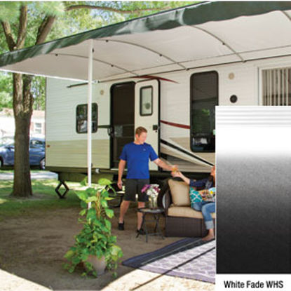 Picture of Lippert Solera Destination White Fade 16'L X 9' 8"Ext Patio Awning w/White Solera Shield V000334839 90-2160                  