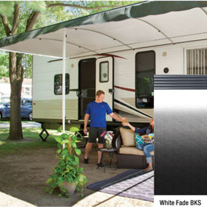 Picture of Lippert Solera Destination White Fade 16'L X 9' 8"Ext Patio Awning w/Black Solera Shield V000334843 90-2161                  