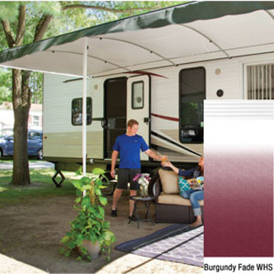 Picture of Lippert Solera Destination 16'L X 9' 8"Ext Spring Assist Patio Awning w/White Solera Shield V000334857 90-2163               