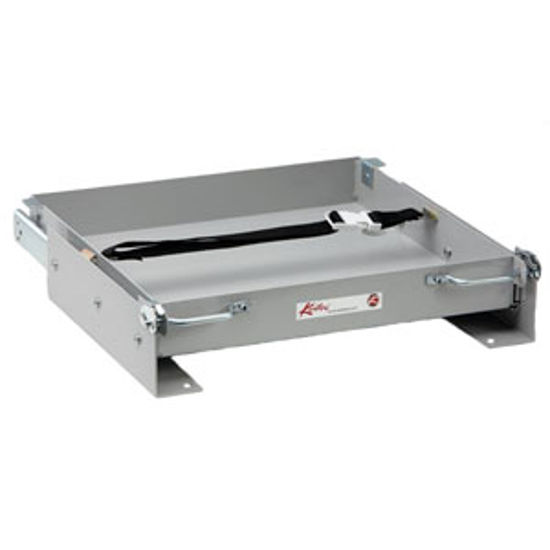 Picture of Kwikee  15-1/8"L x 15-1/2"W x 3-3/8"H Steel Battery Tray for 1-8 Batteries 366333 92-0310                                    