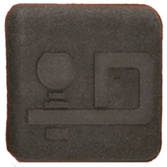 Picture of Draw-Tite  1-1/4" Black D Logo Rubber Hitch Cover 5362 94-0397                                                               
