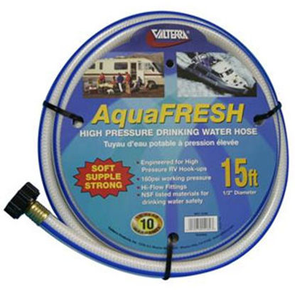 Picture of Valterra Aqua Fresh White 1/2"x15' Fresh Water Hose w/Gripper W01-5180 94-4978                                               