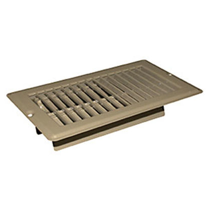 Picture of AP Products  Brown 4"W x 12"L Floor Heating/ Cooling Register w/Damper 013-630 94-8032                                       