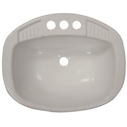Picture of Lasalle Bristol  20"L X 16"W X 5-1/2"D White ABS Plastic Sink 16270PW 94-9097                                                