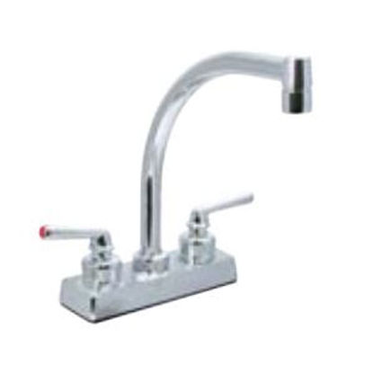 Picture of Phoenix Faucets  Chrome w/Teapot Handles 4" Kitchen Faucet w/Hi-Arc Spout PF211307 95-9295                                   