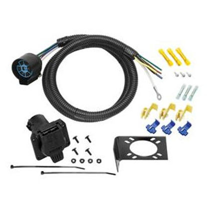 Picture of Tow-Ready  7-Way Round Vehicle End Trailer Connector w/4' Wire Lead 20224 95-9443                                            