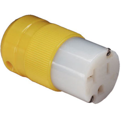 Picture of Marinco  Yellow 20A Female Power Cord Plug End 5369CR 95-9528                                                                