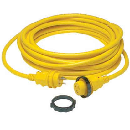 Picture of Marinco Power+Plus 50' L 30A Yellow Power Cord 50SPP.RV 96-2517                                                              
