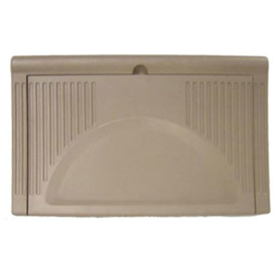 Picture of WFCO  Brown Plastic Rectangular Flip Down Power Converter Door WF-8930/50-PDA 96-4435                                        